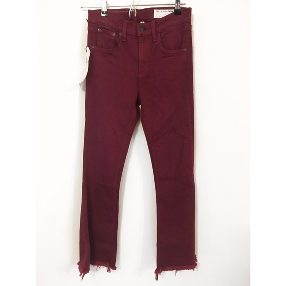 NWT Rag & Bone high rise crop flare jeans size 25 - Picture 2 of 8